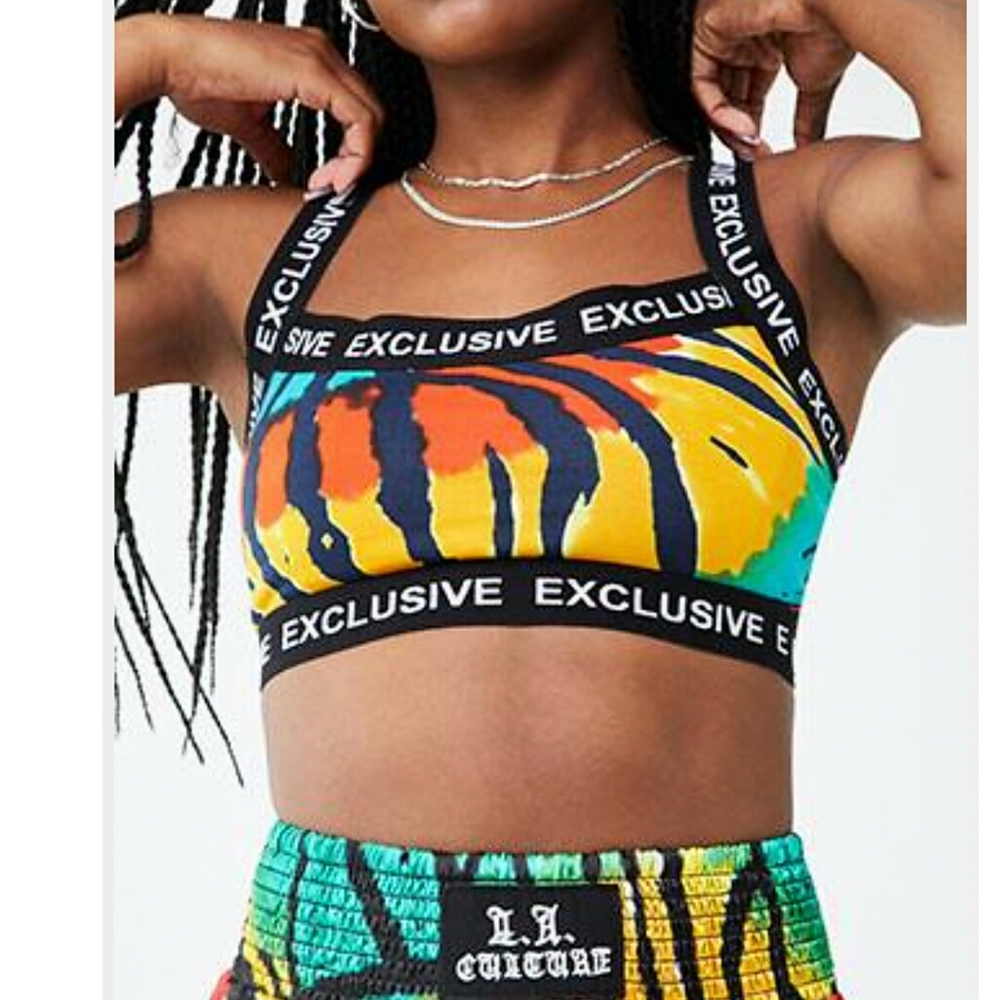 new Sports Bra COTTON!!!  logo band bralette